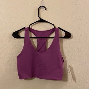 NWT Purple Sports Bra Crop